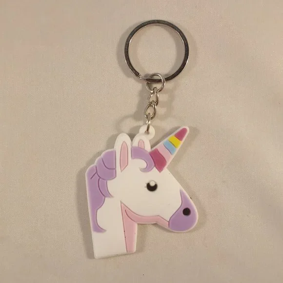 Silver My Little Pony Thunder Spectrum Pegasus + Rainbow Unicorn Key Rings 2 pcs - Picture 4 of 4